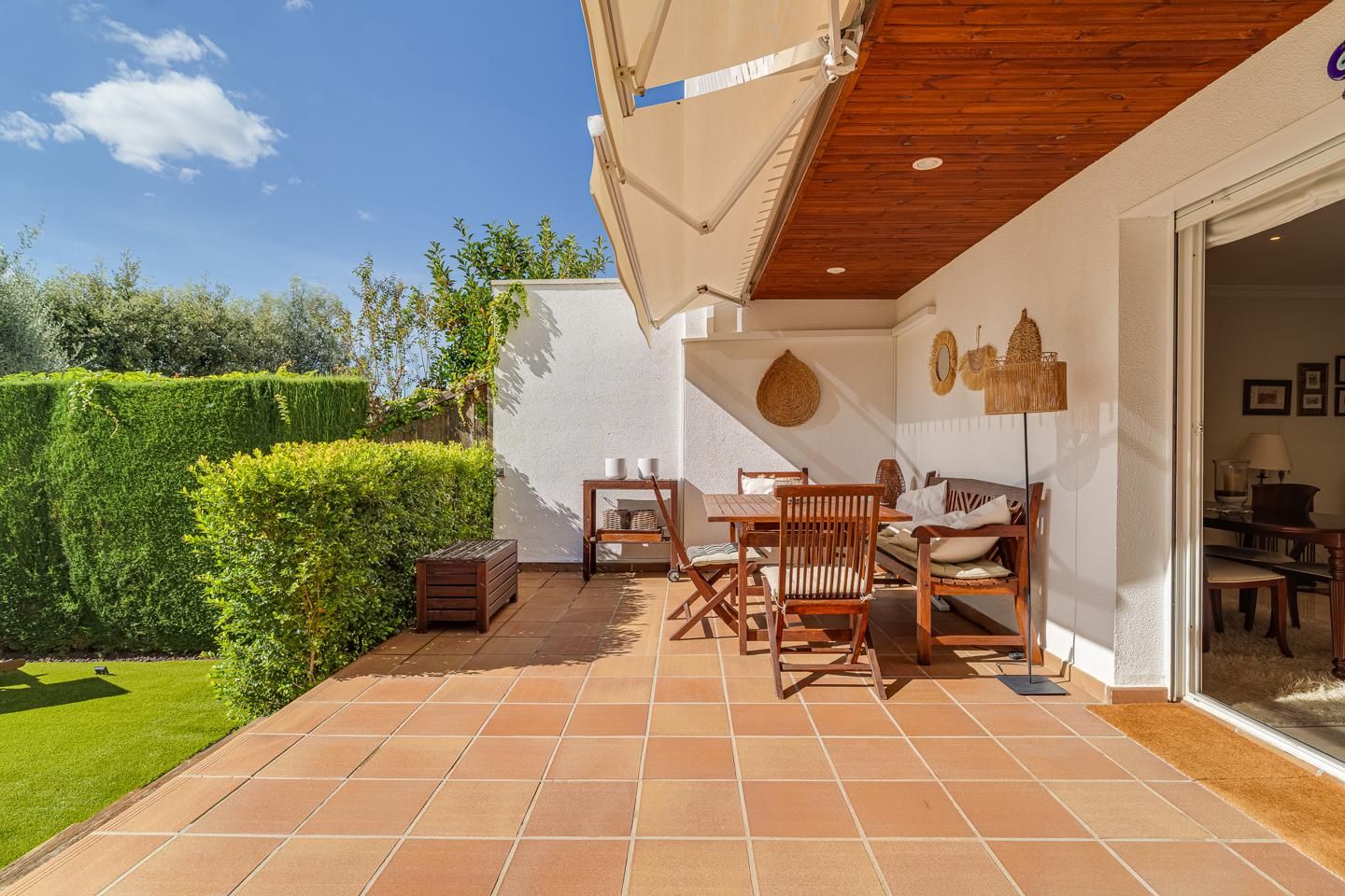 Terrassa de Casa adosada en venda en Teià amb Aire condicionat, Calefacció i Jardí privat