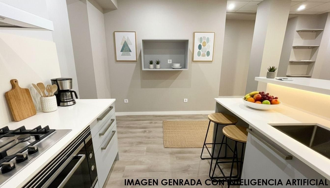 Kitchen of Planta baja for sale in  Valencia Capital  with Air Conditioner