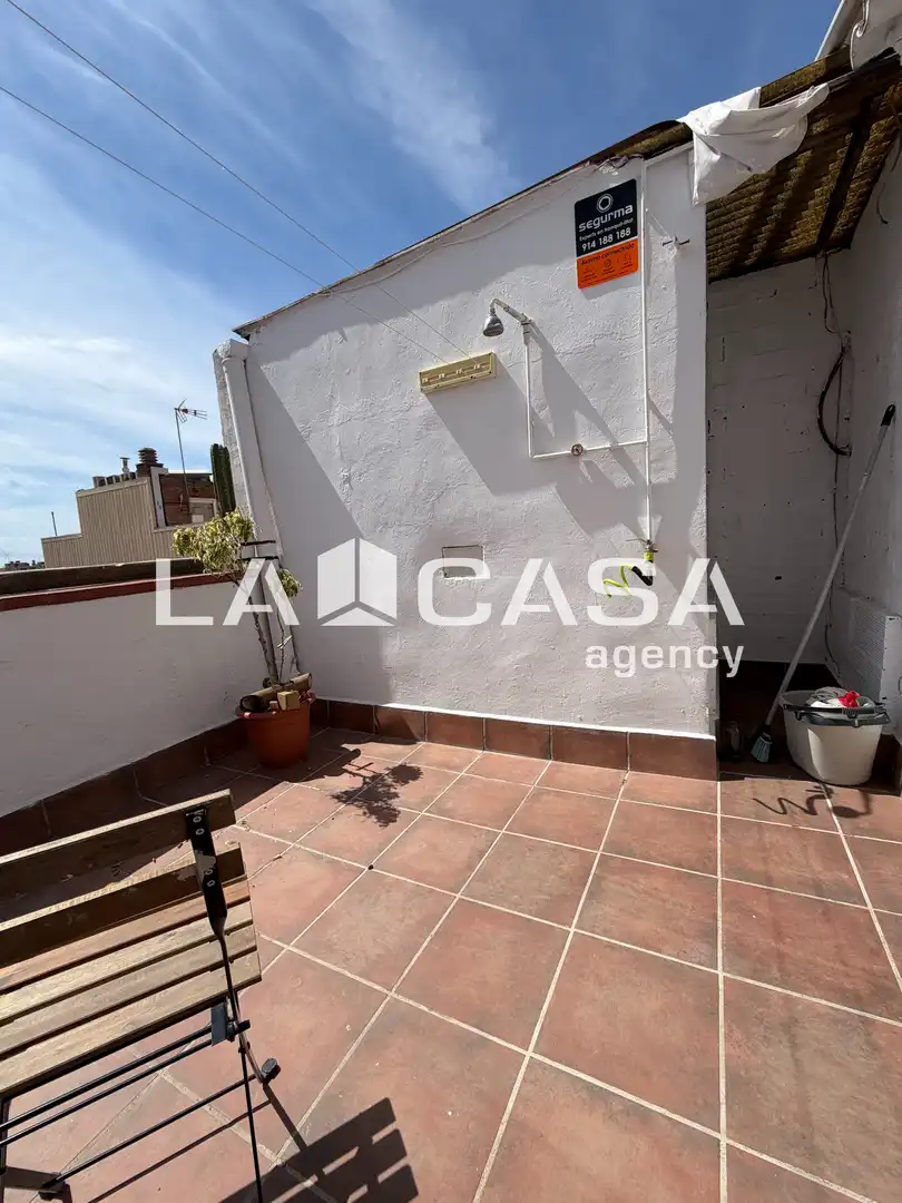 Terrasse von Dachboden zum Verkauf in Badalona mit Heizung und Terrasse