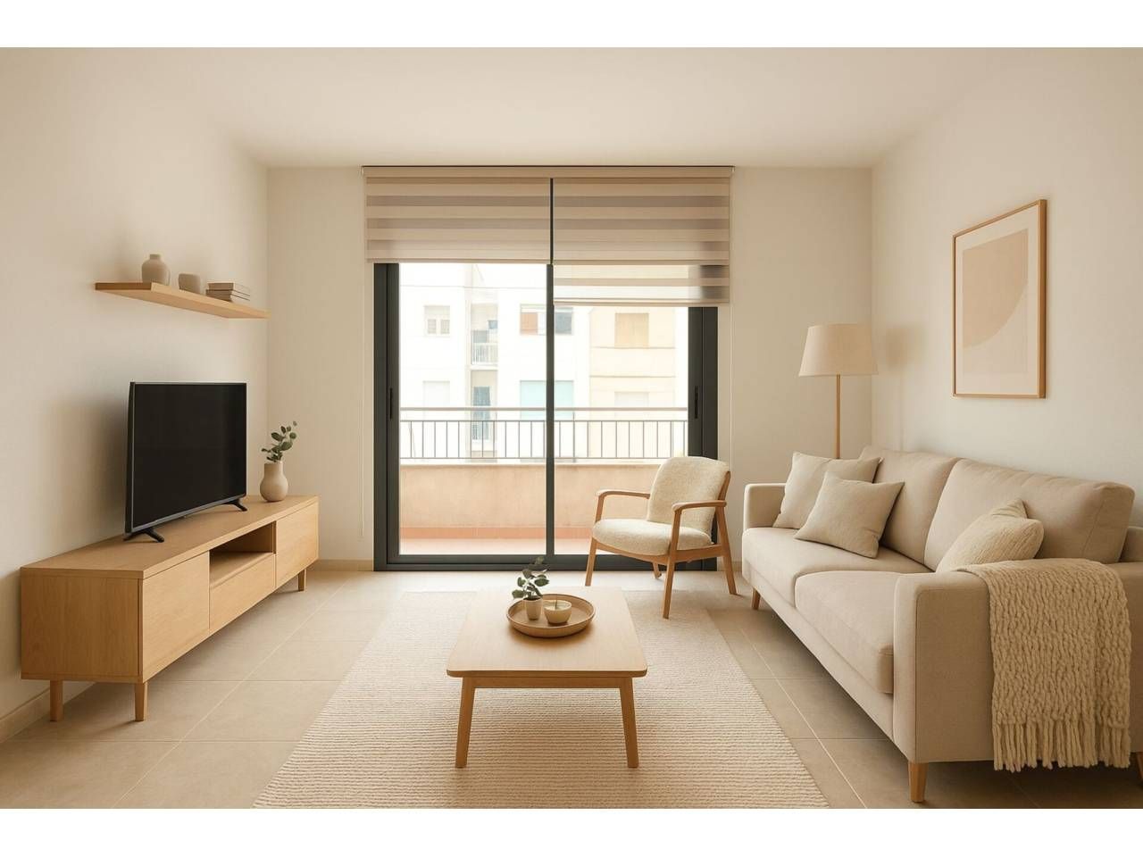 Living room of Flat for sale in Cerdanyola del Vallès  with Air Conditioner, Heating and Storage room