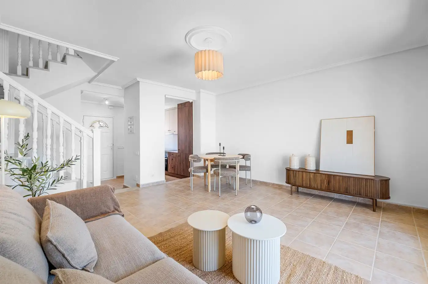 Sala de estar de Casa adosada en venta en Rojales con Aire acondicionado, Terraza y Piscina