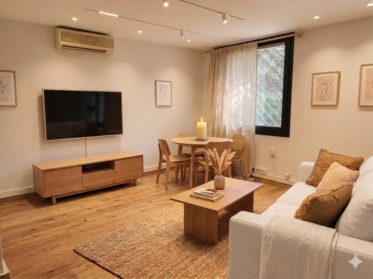 Living room of Lofts for sale in  Barcelona Capital  with Air Conditioner and Heating