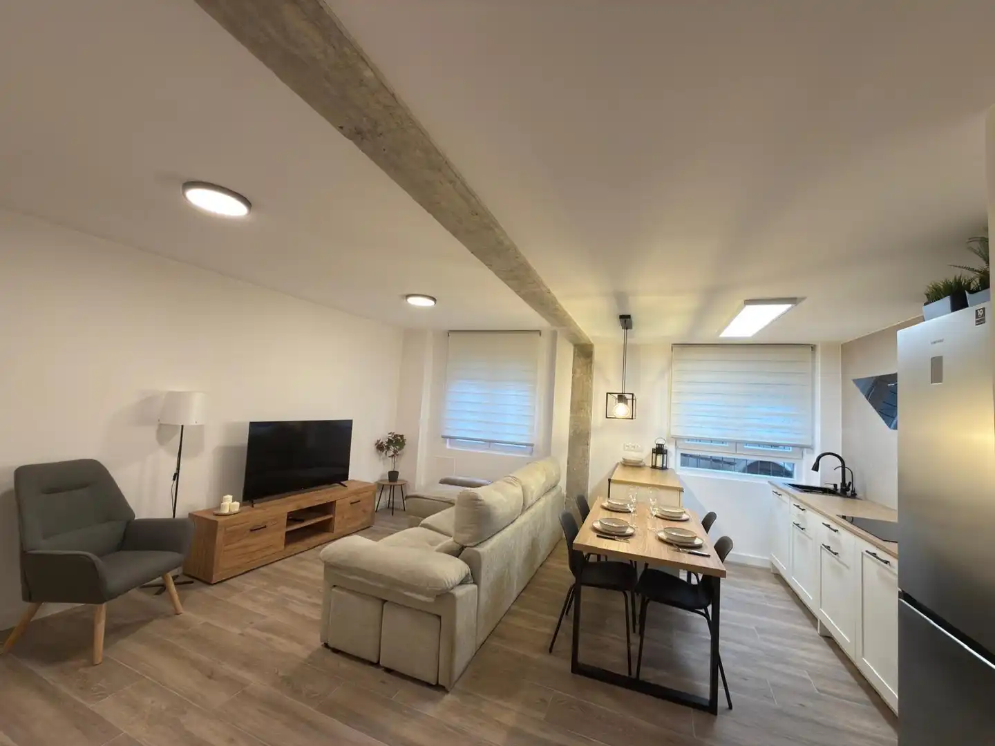 Sala de estar de Piso en venta en Oviedo  con Amueblado