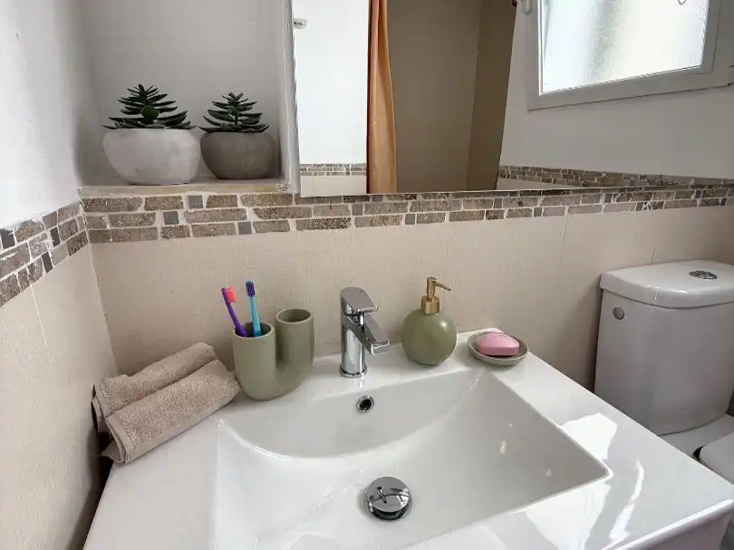 Bathroom of Houses for sale in Gandia  with Air Conditioner, Terrace and Balcony