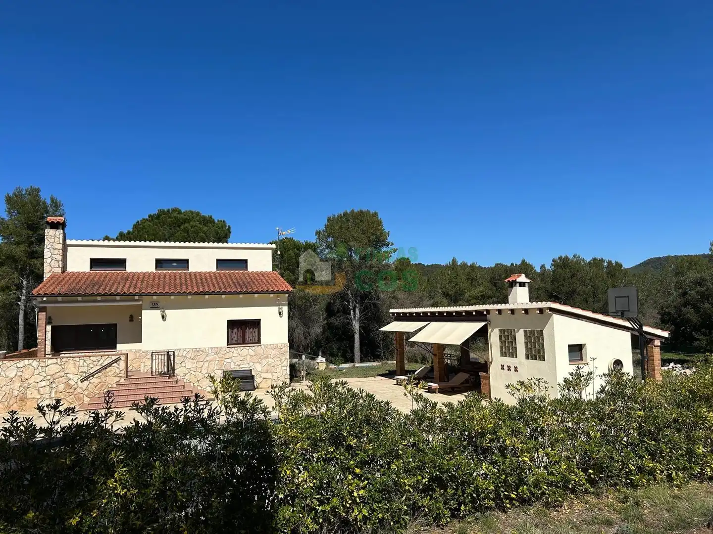 Exterior view of Houses for sale in Pontons  with Private garden, Terrace and Swimming Pool