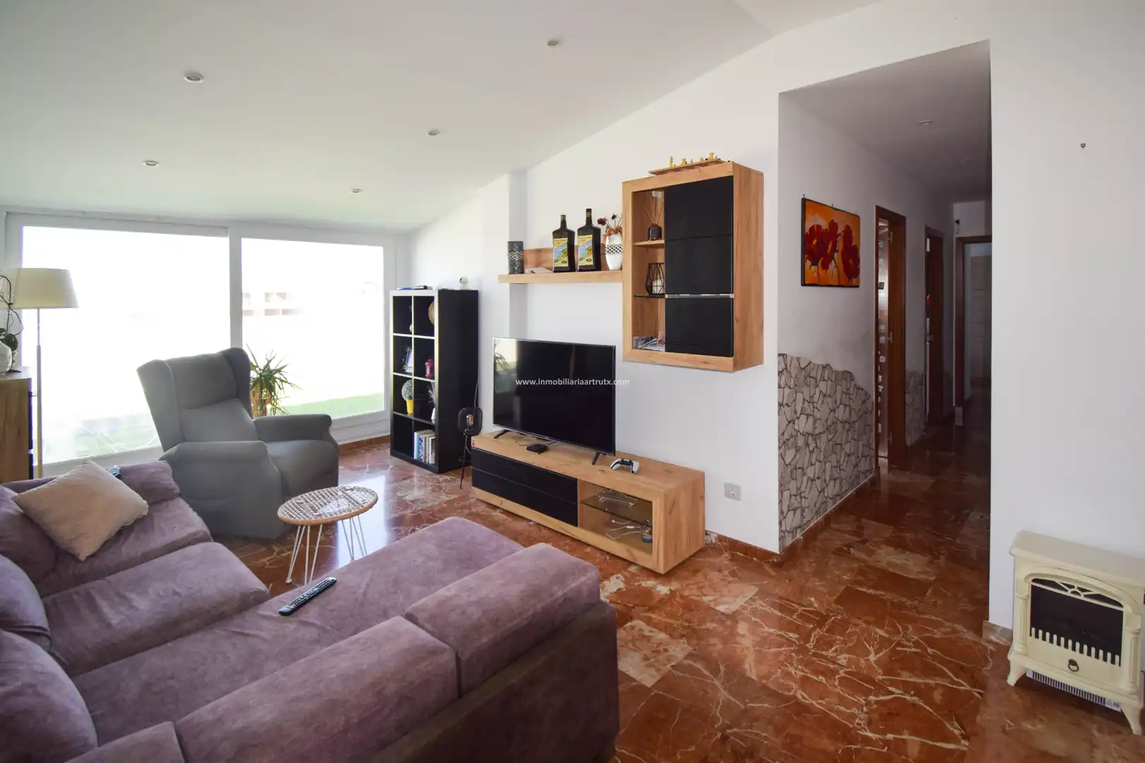 Sala d'estar de Àtic en venda en Ciutadella de Menorca amb Aire condicionat, Terrassa i Moblat