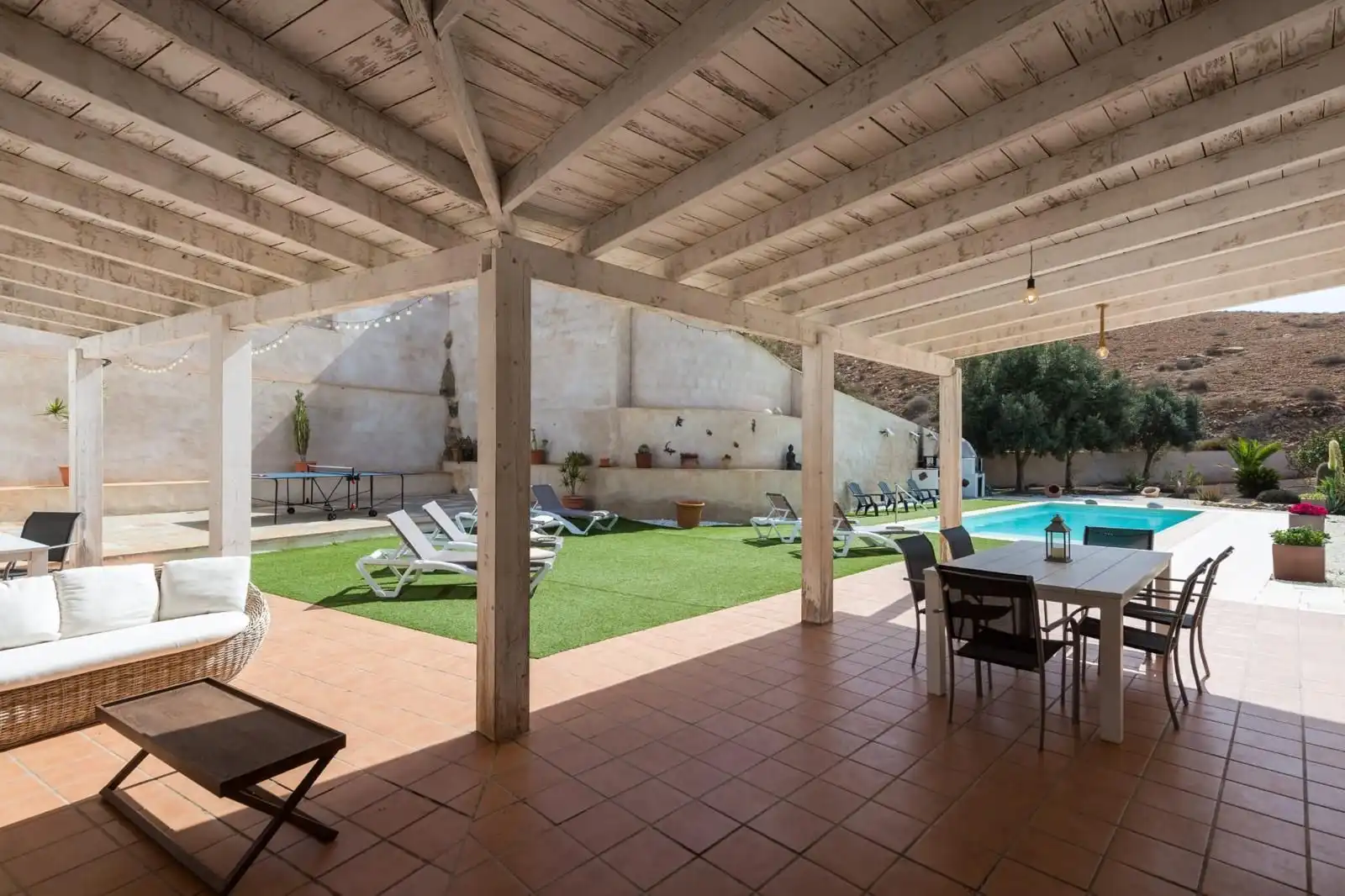 Terraza de Casa o chalet en venta en Pájara con Aire acondicionado, Jardín privado y Piscina