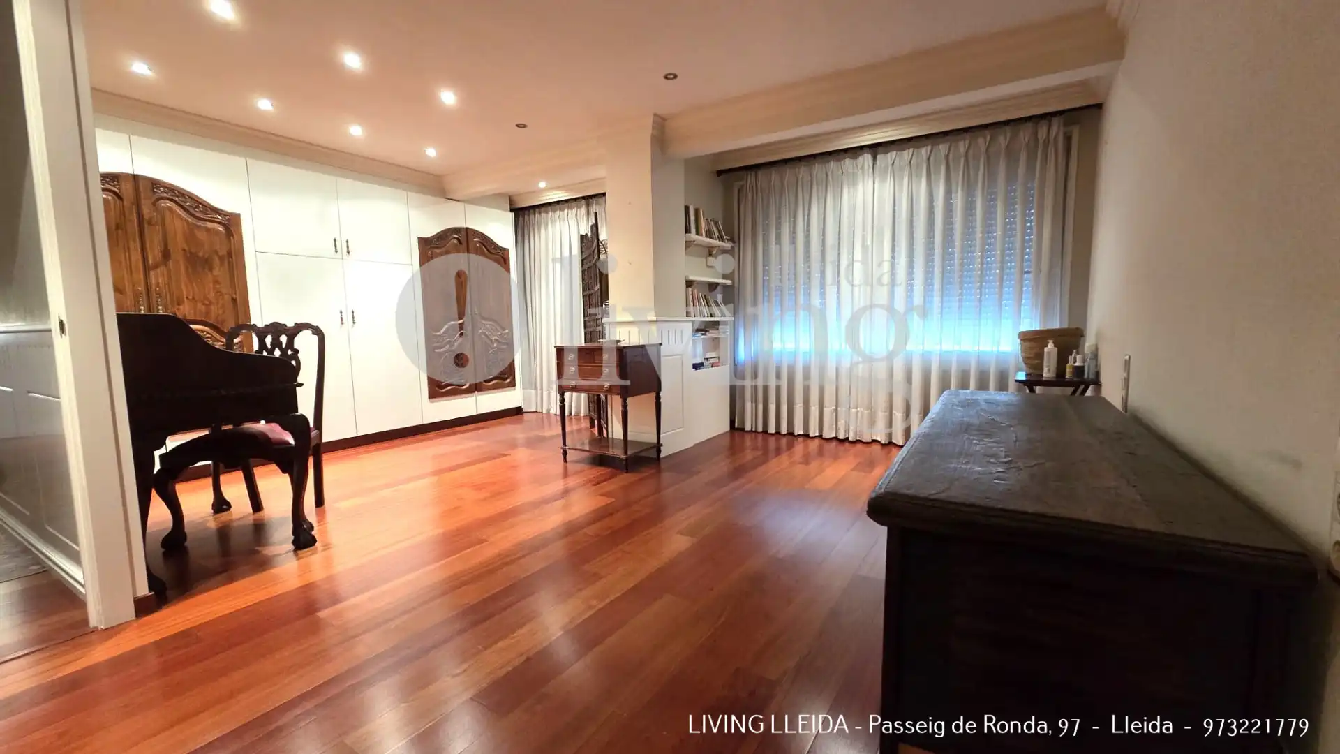 Wohnzimmer von Wohnung zum Verkauf in Lleida mit Klimaanlage, Heizung und Parkett