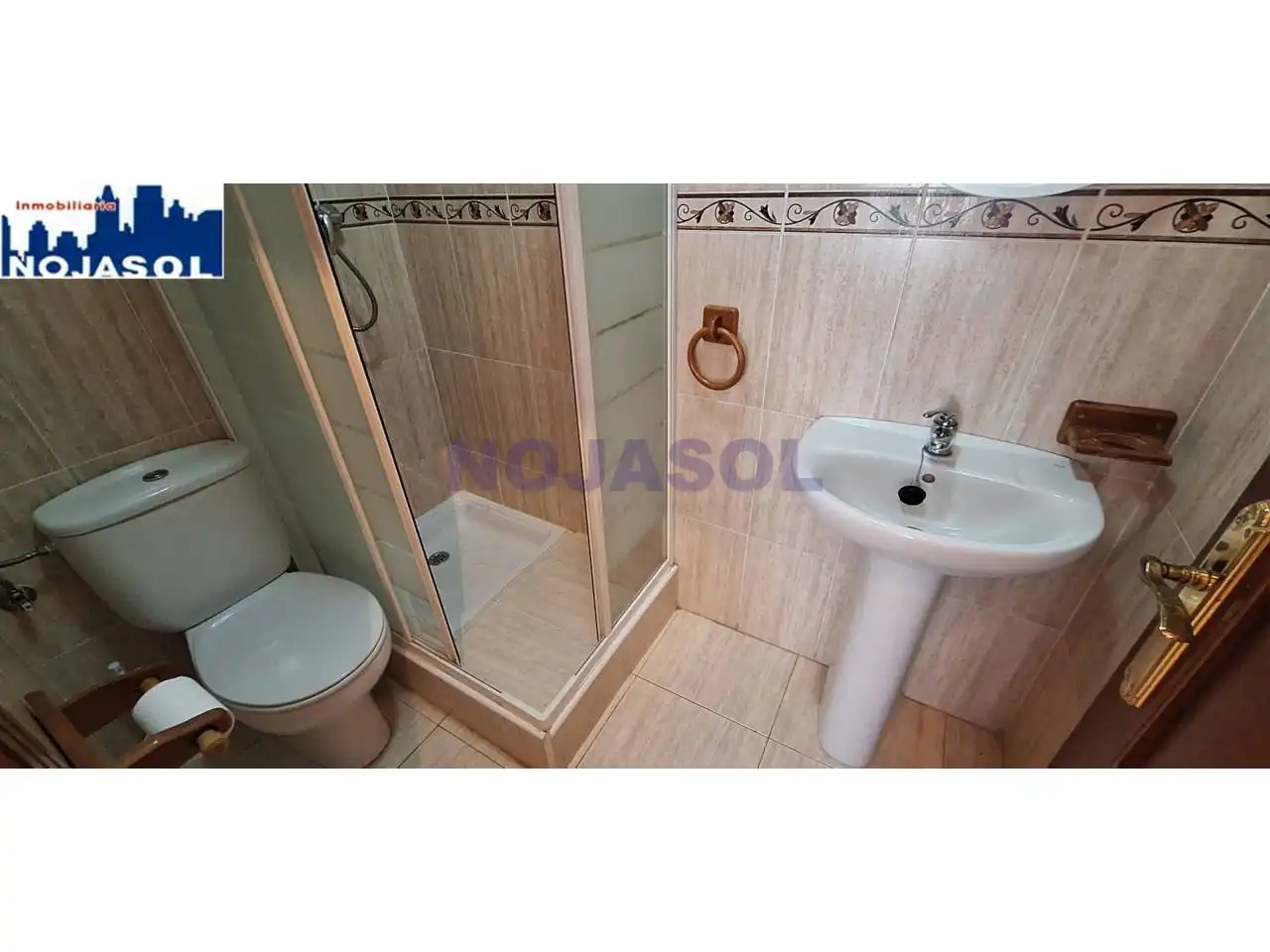 Baño de Apartamento de alquiler en Noja con Calefacción, Terraza y Amueblado
