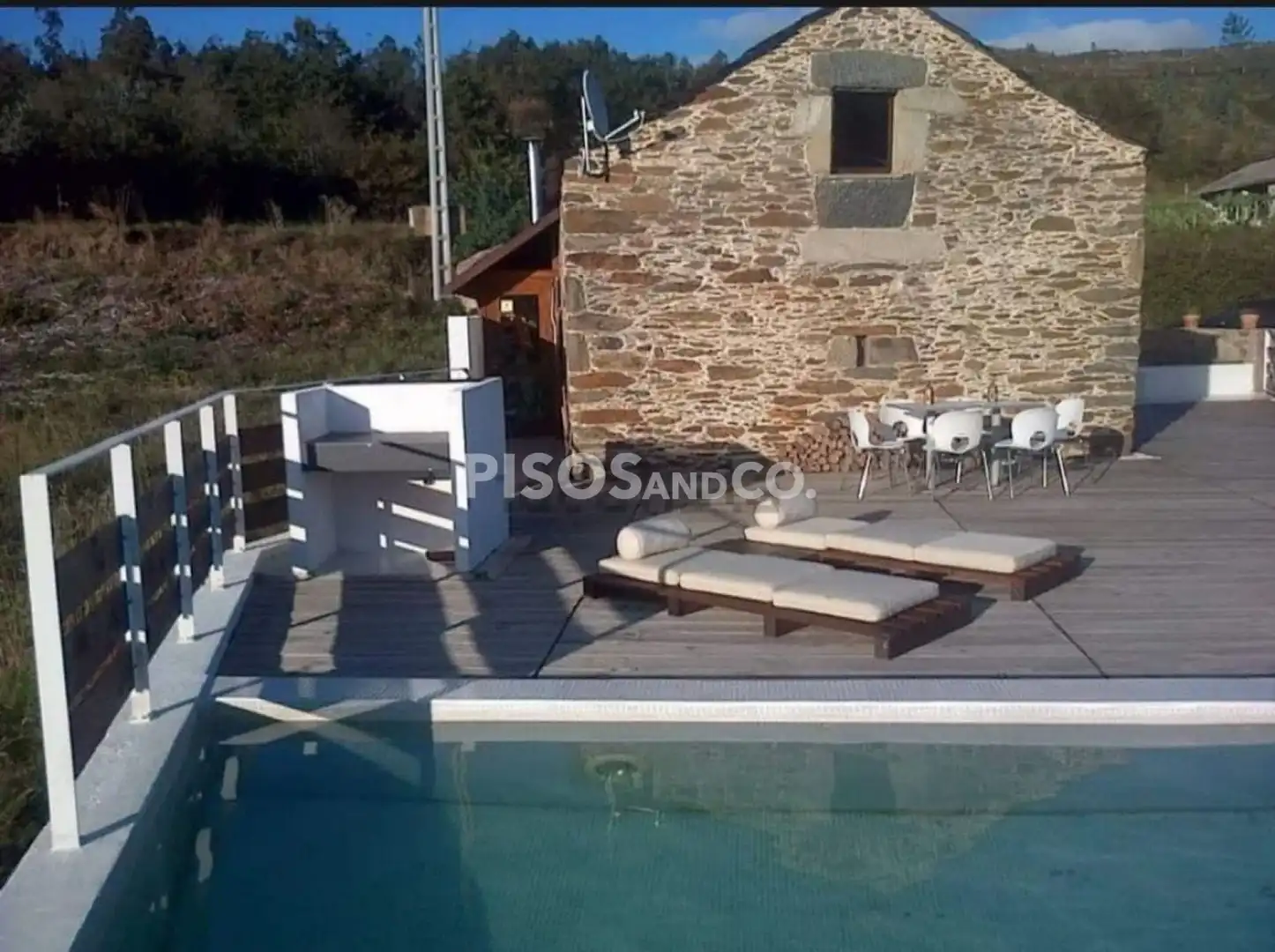 Swimming pool of Houses for sale in Irixoa  with Heating, Terrace and Swimming Pool