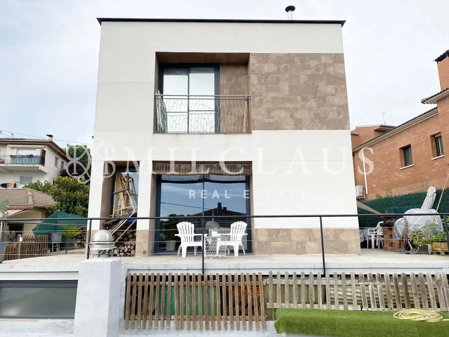 Außenansicht von Haus oder Chalet zum Verkauf in Lliçà d'Amunt mit Klimaanlage, Heizung und Privatgarten