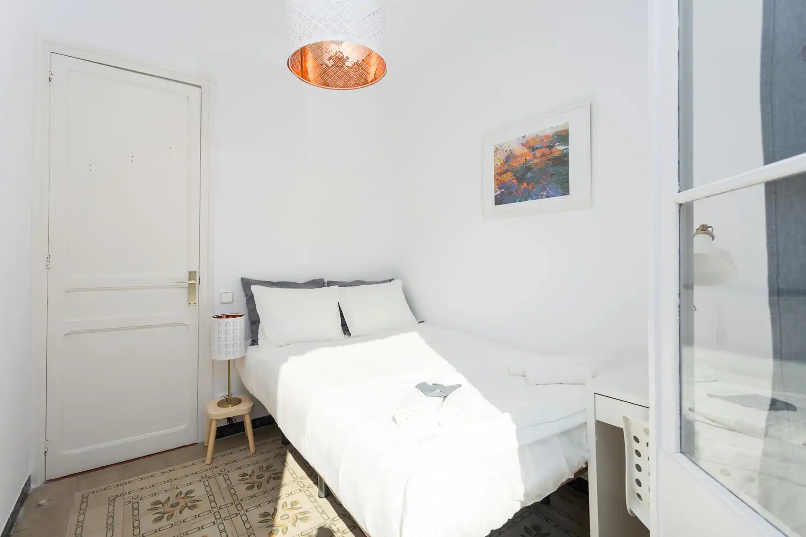 Bedroom of Flat for rent in L'Hospitalet de Llobregat  with Air Conditioner, Heating and Furnished
