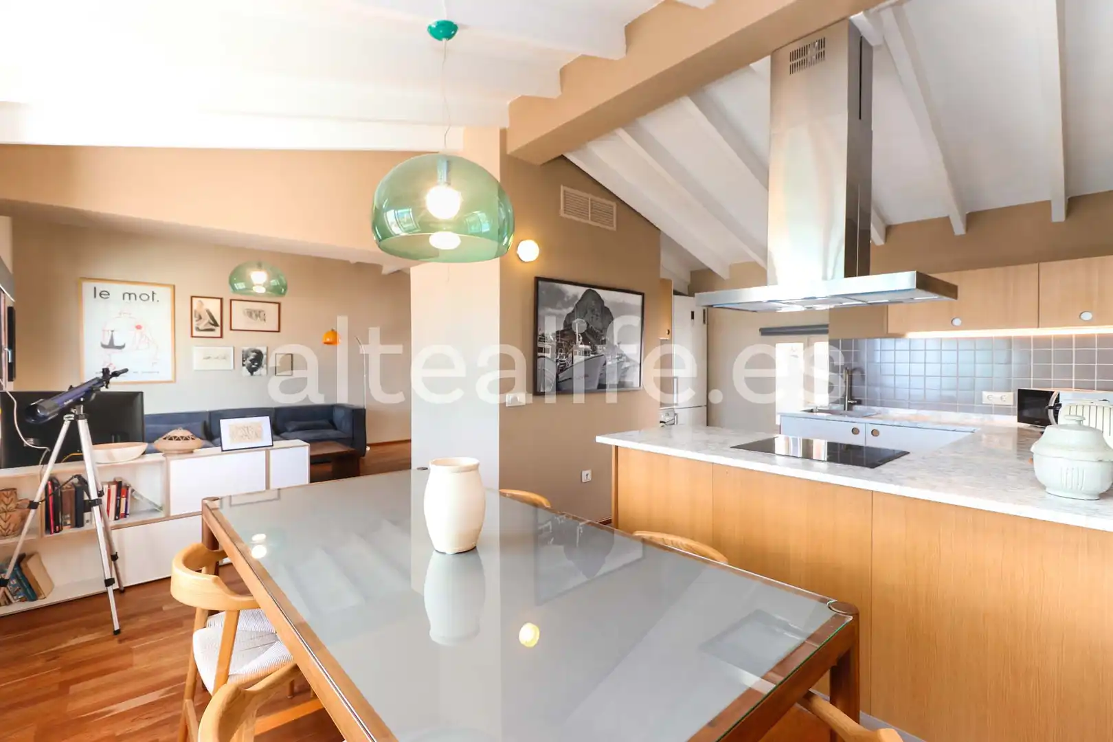 Cocina de Casa adosada en venta en Altea con Aire acondicionado, Parquet y Balcón
