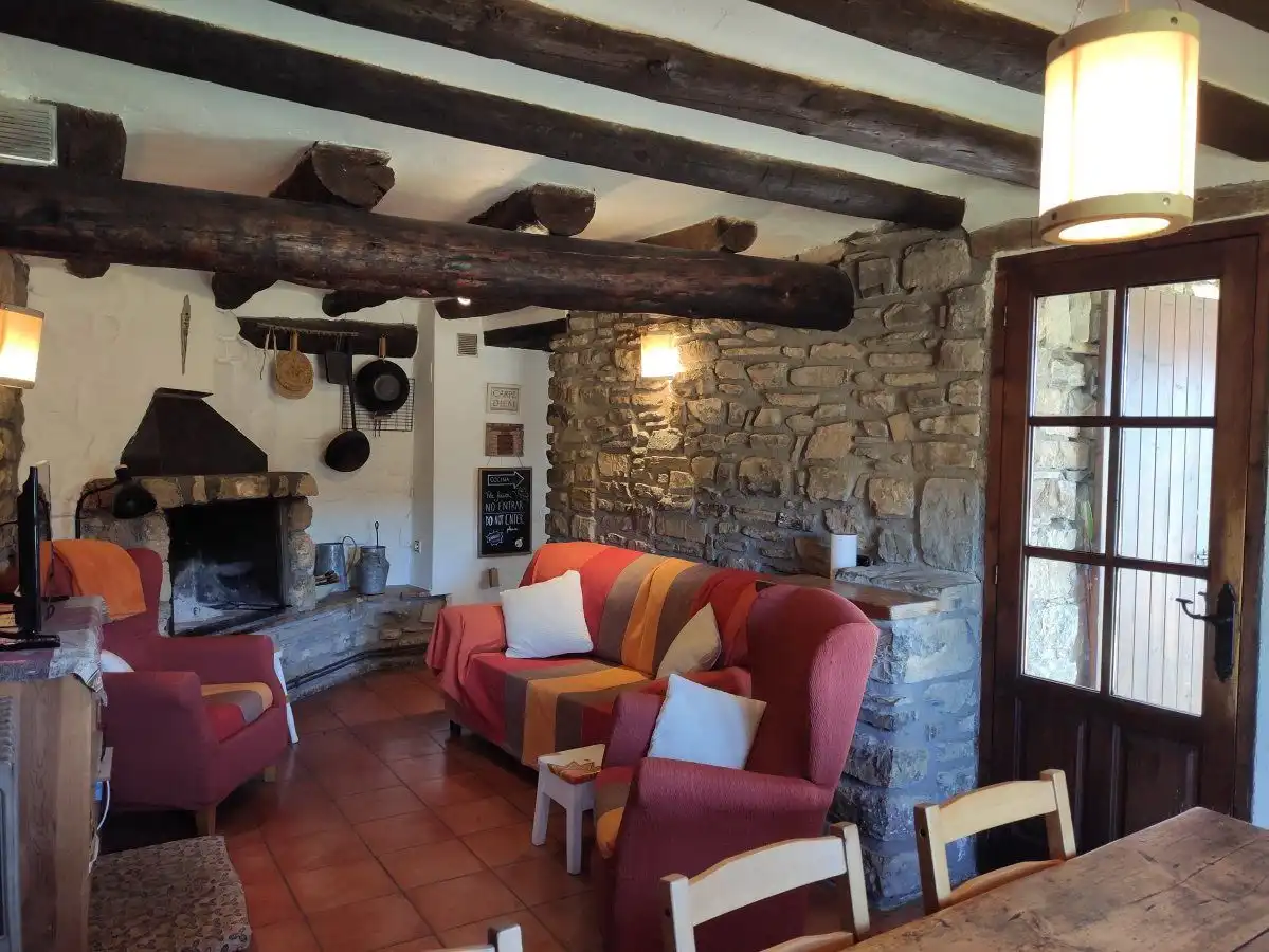 Sala d'estar de Casa o xalet en venda en Fanlo amb Calefacció, Jardí privat i Terrassa