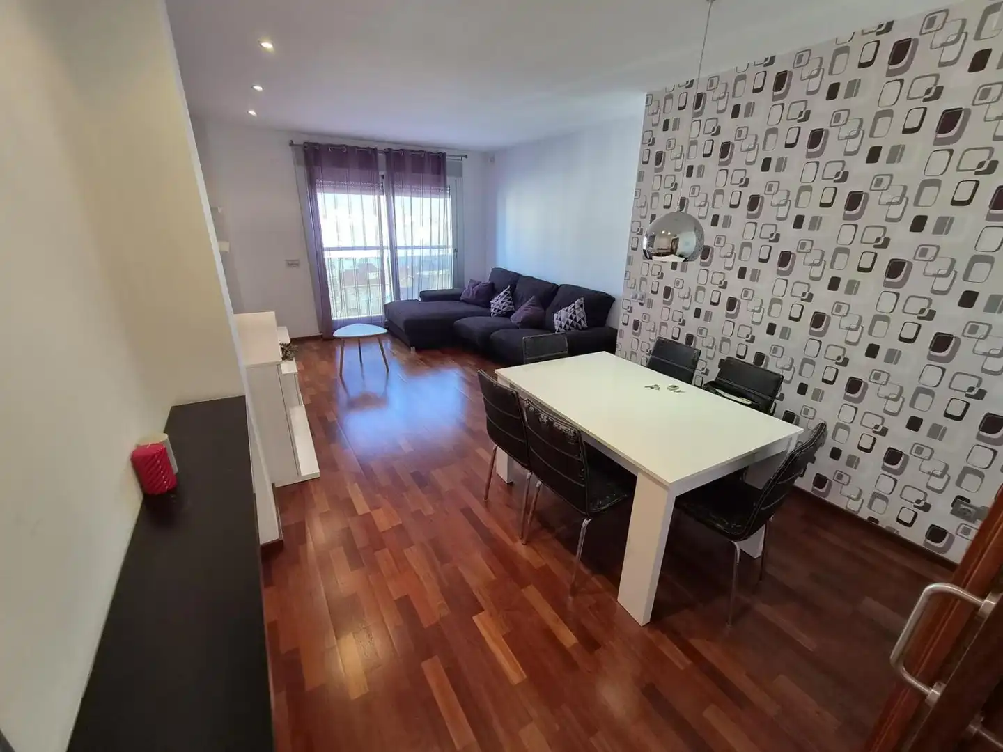 Sala d'estar de Pis de lloguer en Castellón de la Plana / Castelló de la Plana amb Aire condicionat, Calefacció i Parquet