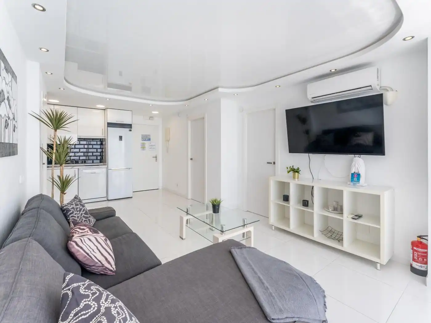 Living room of Apartments for sale in Benalmádena  with Air Conditioner, Furnished and Internet
