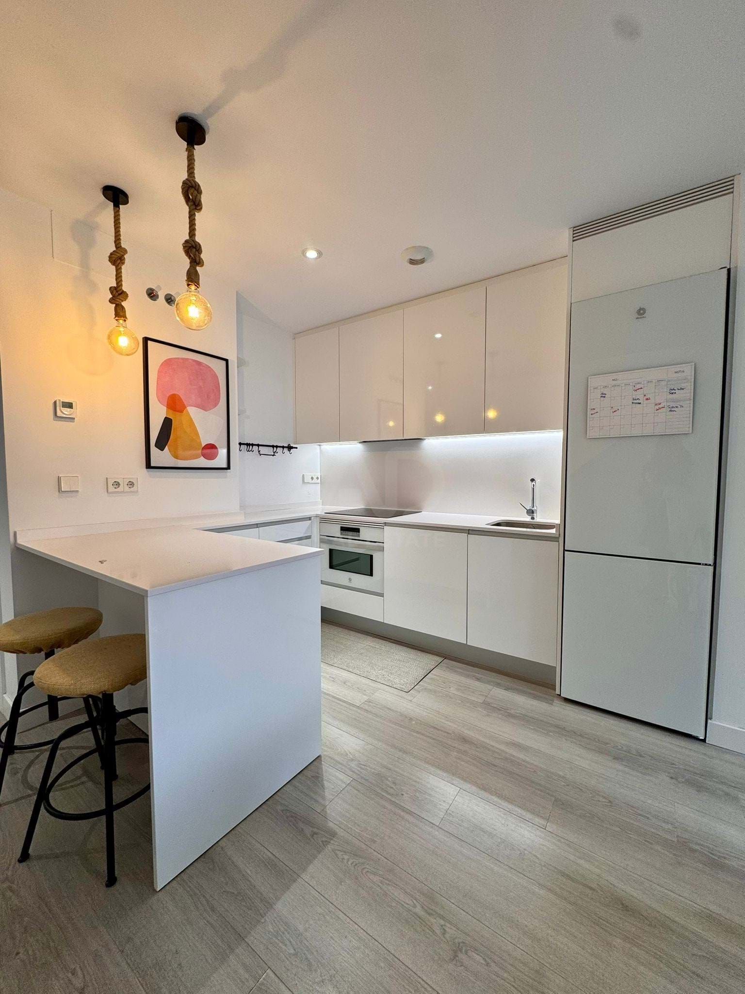 Küche von Wohnung zur Miete in  Madrid Capital mit Klimaanlage, Heizung und Terrasse