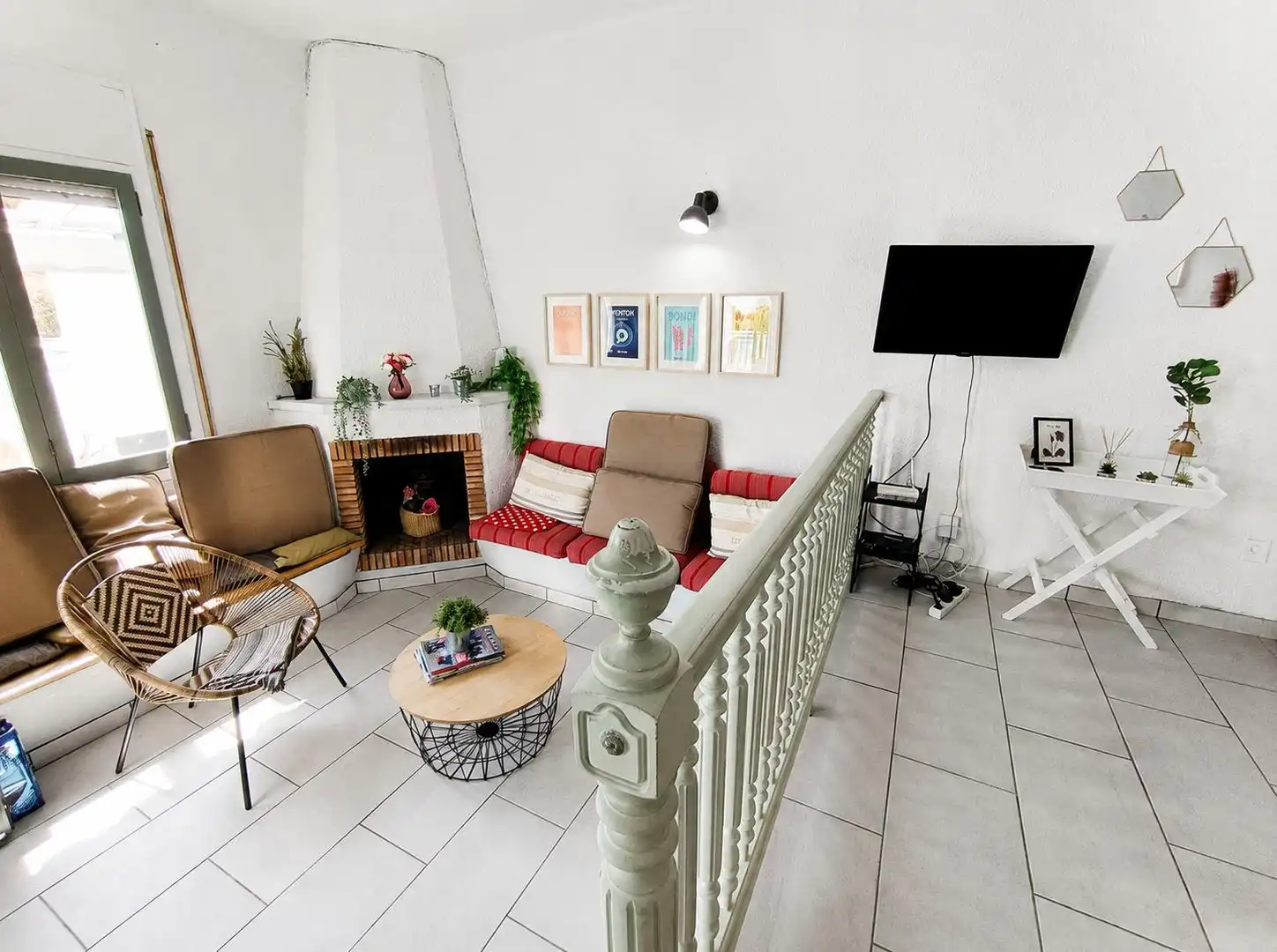 Sala d'estar de Casa o xalet en venda en Mont-roig del Camp amb Aire condicionat, Calefacció i Jardí privat