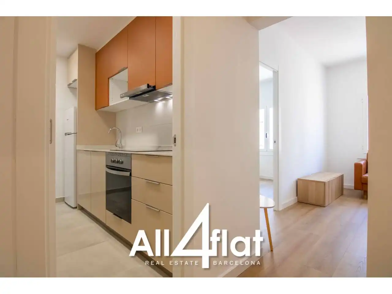 Bedroom of Flat for rent in Barcelona  with Air Conditioner and Alarm