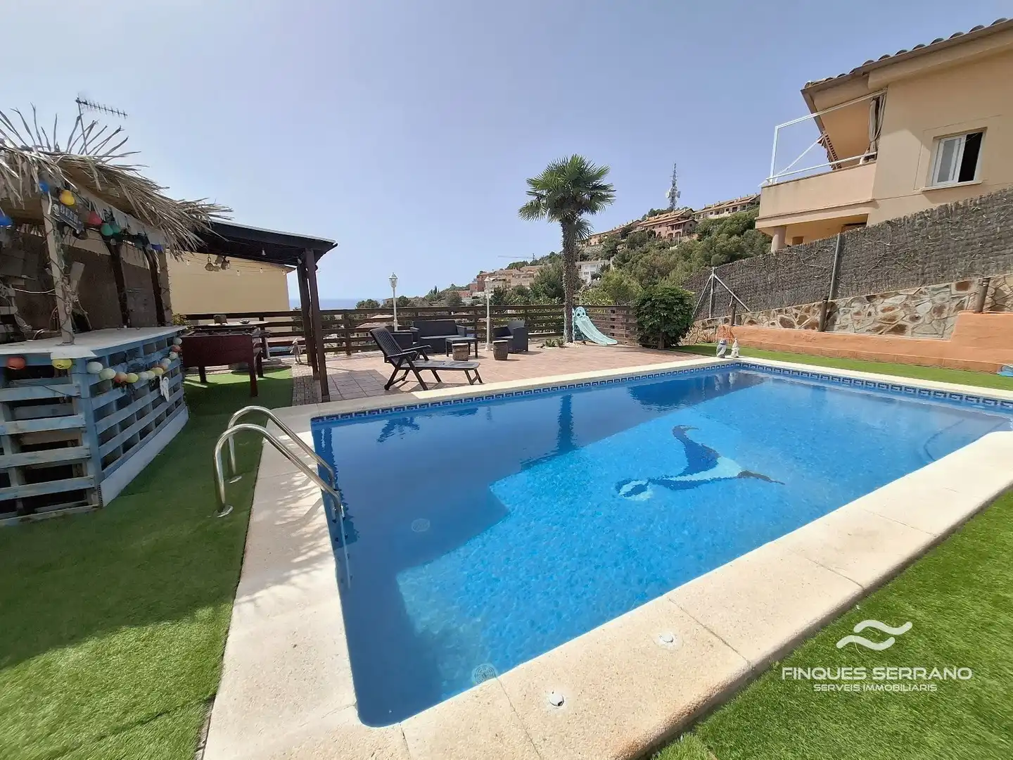 Piscina de Casa adosada en venda en Calafell amb Aire condicionat, Calefacció i Piscina