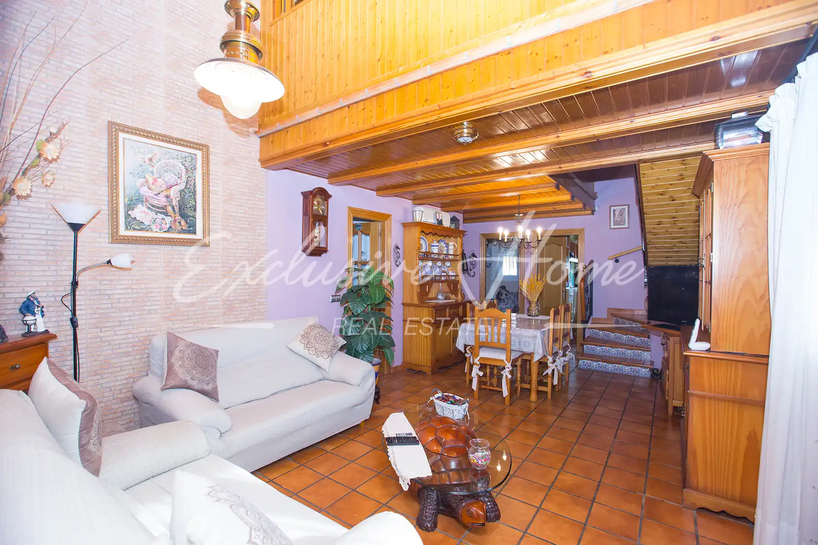 Wohnzimmer von Haus oder Chalet zum Verkauf in Peñíscola / Peníscola mit Klimaanlage, Heizung und Privatgarten