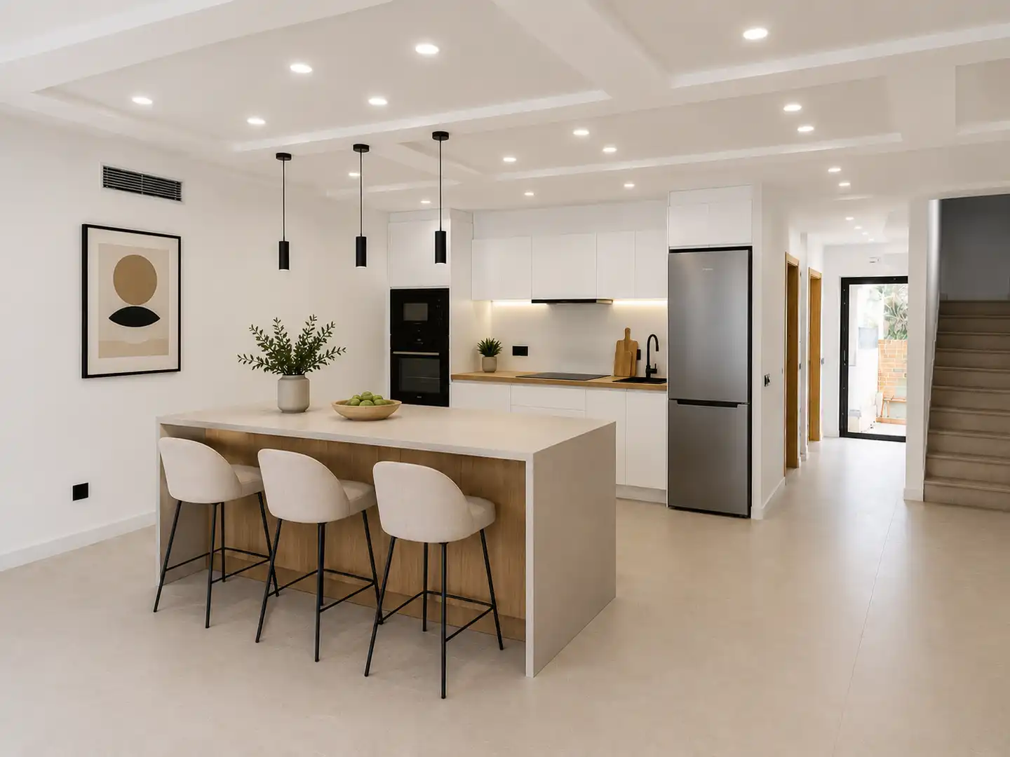 Cocina de Casa adosada en venta en Valdemoro con Aire acondicionado