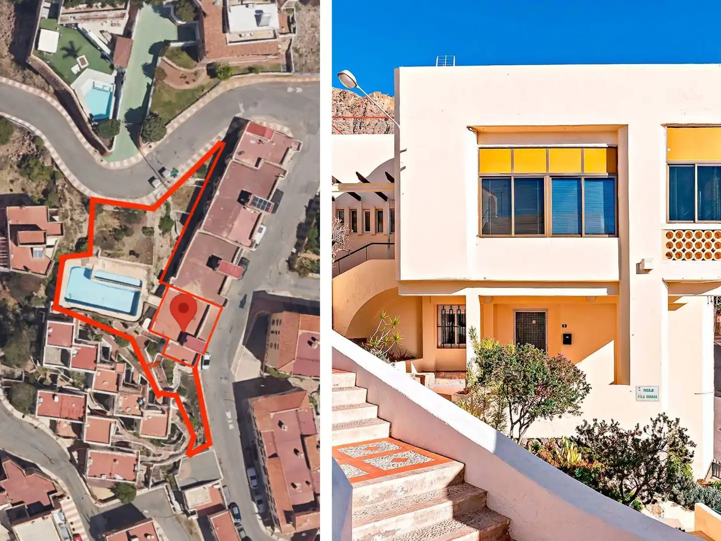 Vista exterior de Casa adosada en venta en Roquetas de Mar con Jardín privado, Terraza y Trastero