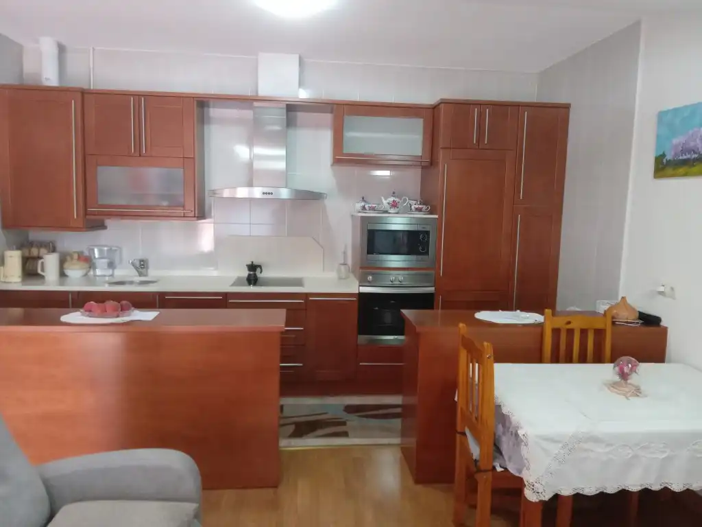 Cocina de Apartamento en venta en Valdorros con Calefacción, Terraza y Amueblado
