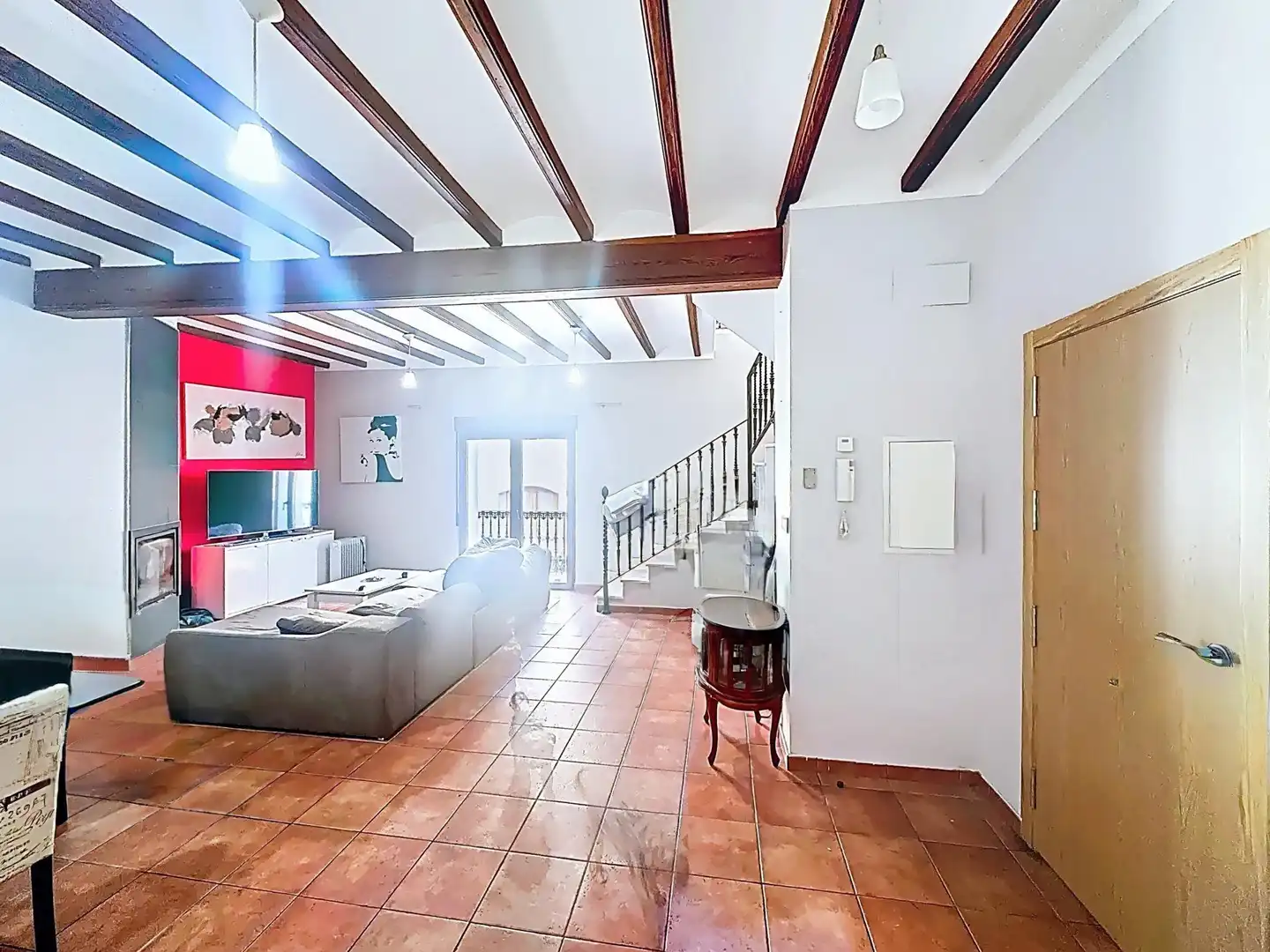 Sala d'estar de Casa o xalet en venda en Oliva amb Aire condicionat, Terrassa i Balcó