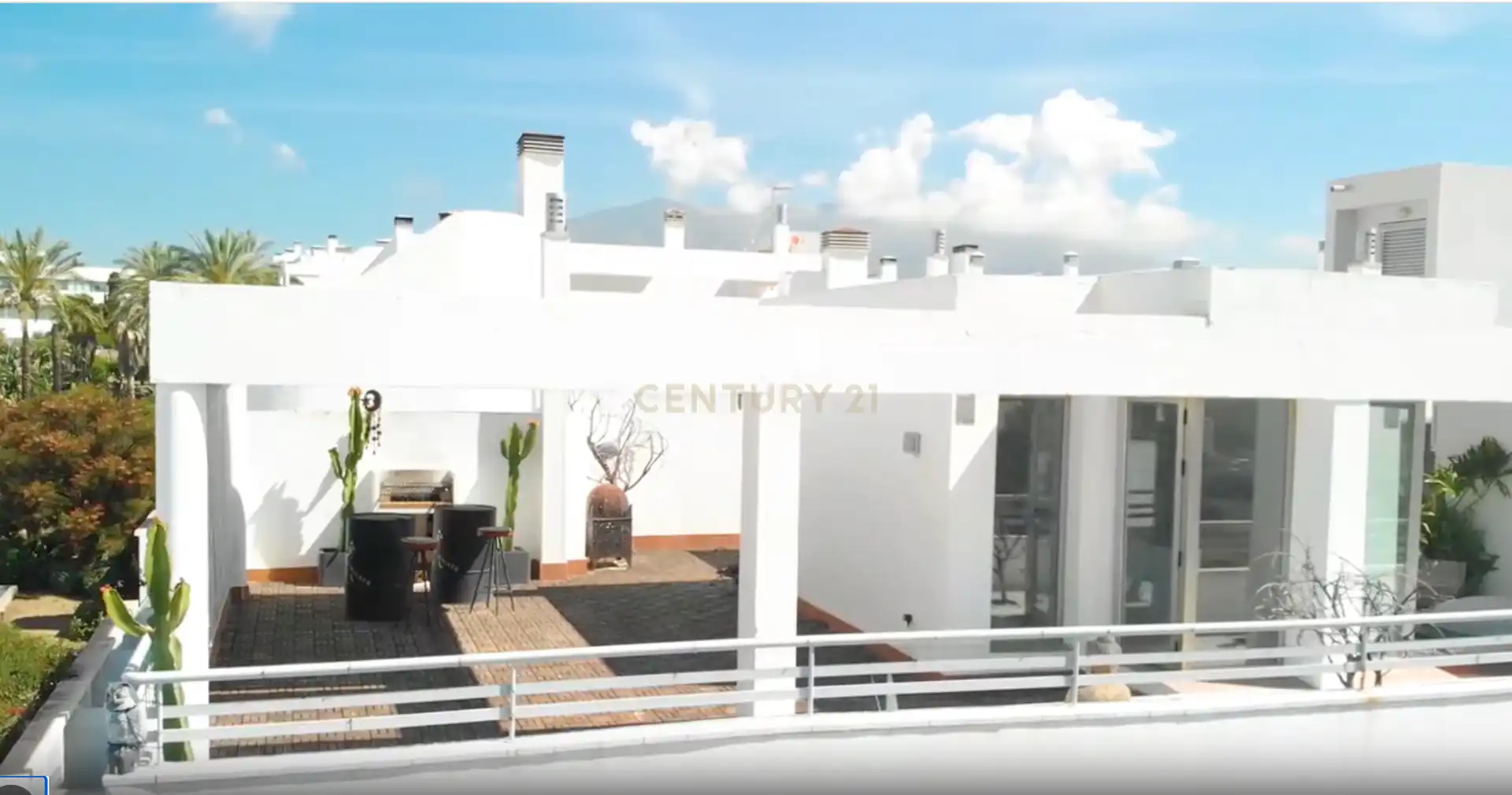 Terrasse von Maisonette zum Verkauf in Mijas mit Klimaanlage, Privatgarten und Abstellraum