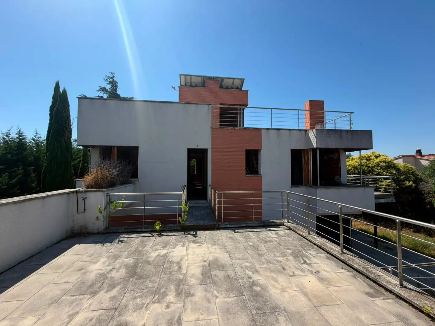 Vista exterior de Casa o chalet en venta en Mejorada del Campo con Jardín privado, Terraza y Piscina