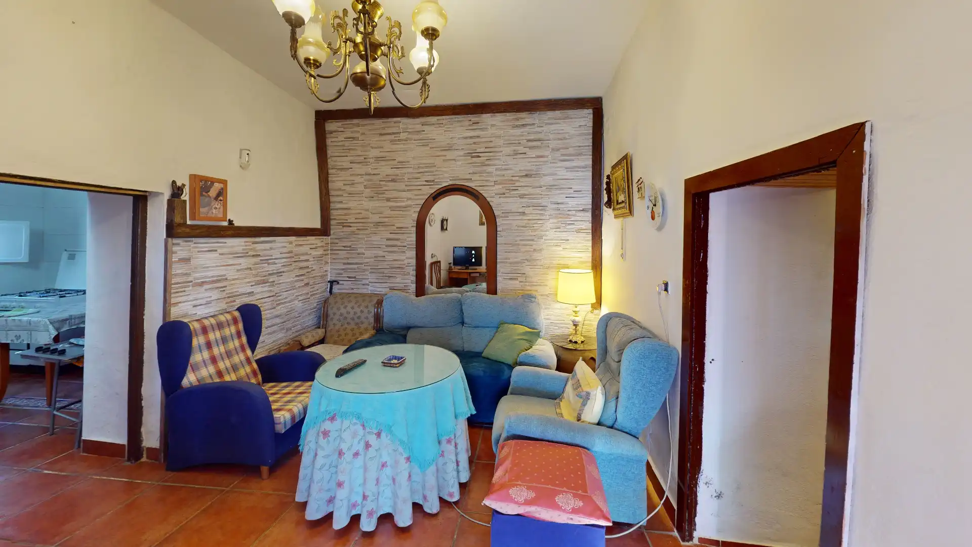 Sala d'estar de Finca rústica en venda en Fiñana amb Aire condicionat, Jardí privat i Terrassa