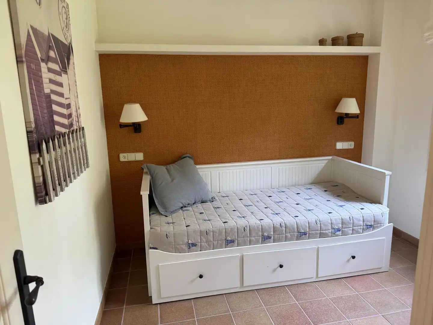 Schlafzimmer von Einfamilien-Reihenhaus zur Miete in Palafrugell mit Heizung, Privatgarten und Terrasse