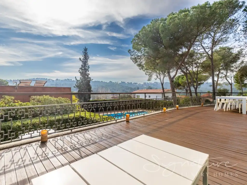 Terraza de Casa o chalet en venta en Sant Cugat del Vallès con Calefacción, Jardín privado y Terraza
