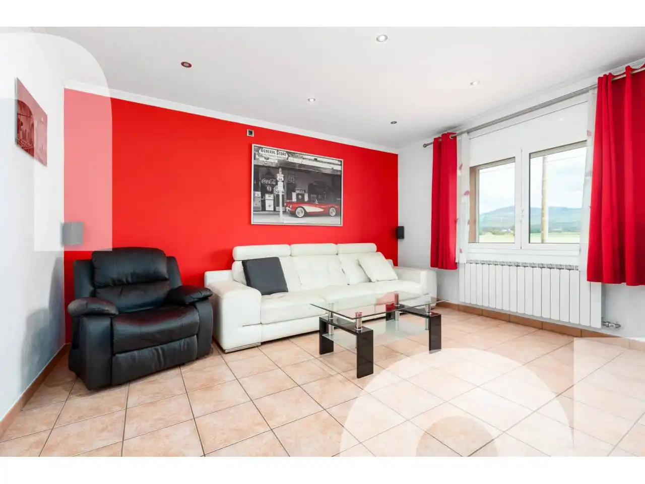 Living room of Country homes for sale in Les Franqueses del Vallès  with Air Conditioner, Heating and Private garden