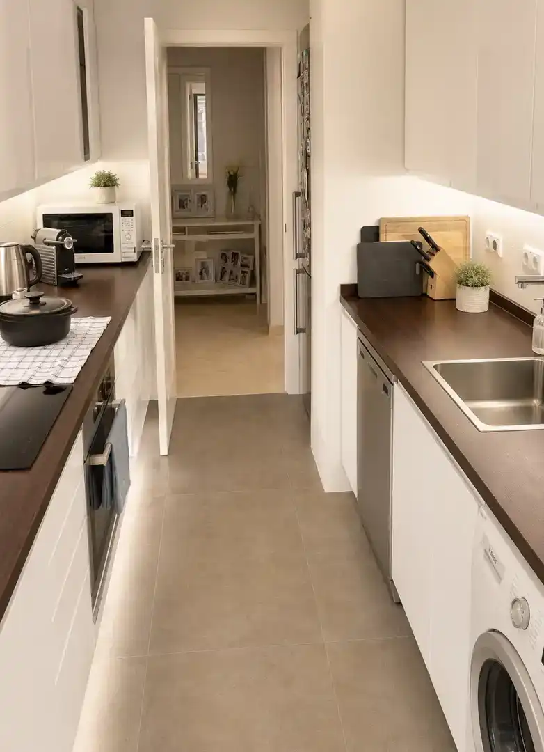 Kitchen of Flat for sale in Castelldefels  with Air Conditioner and Balcony