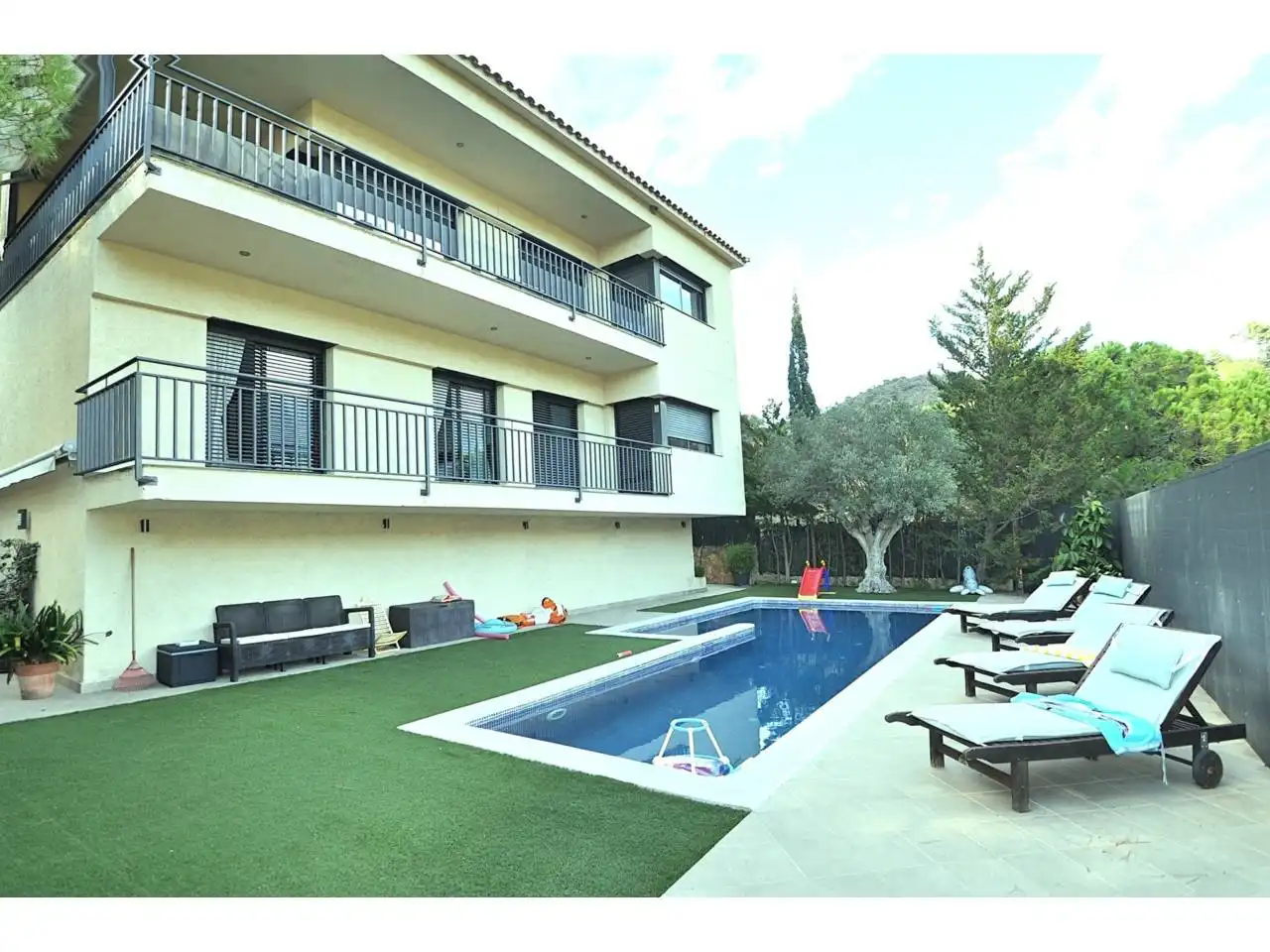 Swimming pool of Houses for sale in Lloret de Mar  with Heating, Private garden and Terrace