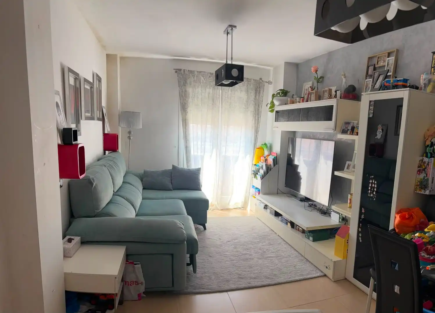 Sala de estar de Piso en venta en Roquetas de Mar con Aire acondicionado