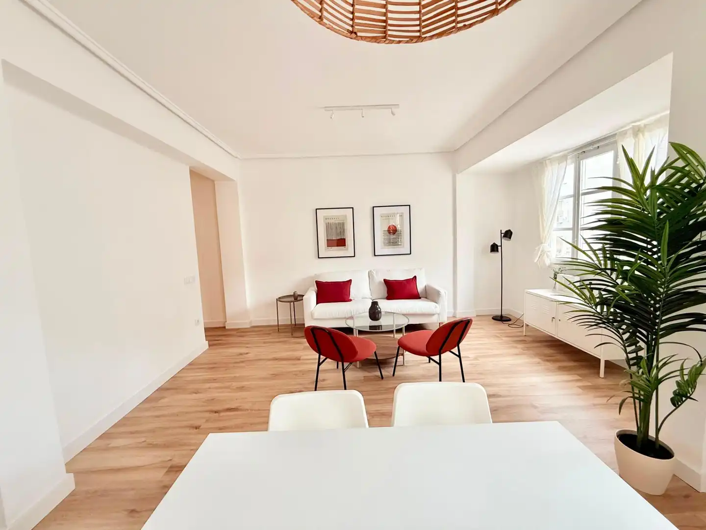 Sala de estar de Piso de alquiler en Valencia con Calefacción, Parquet y Amueblado