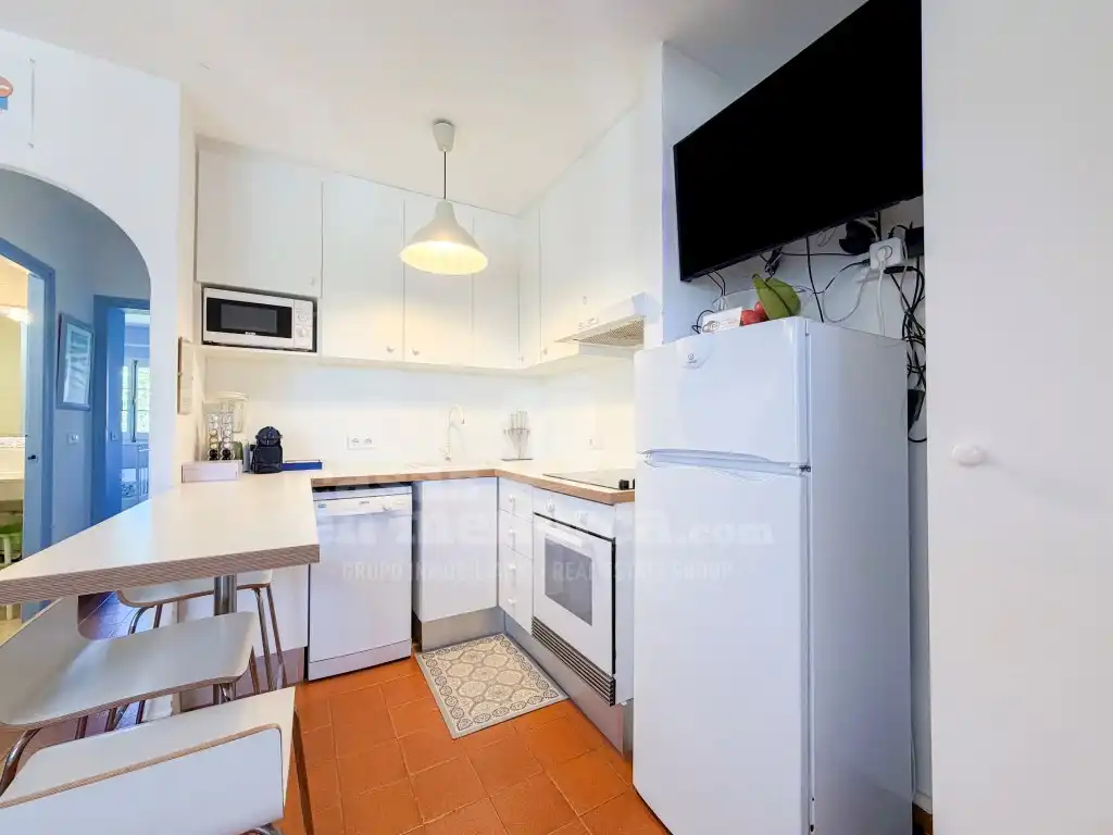 Cocina de Apartamento en venta en Alaior con Aire acondicionado, Terraza y Piscina