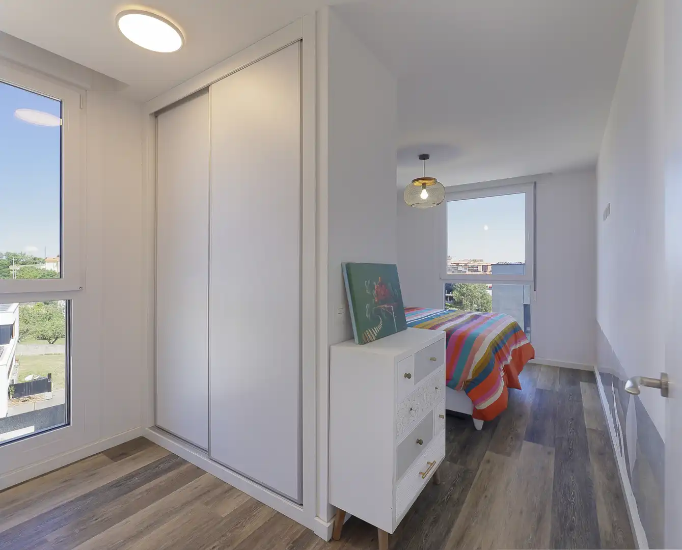 Bedroom of Flat for sale in Gijón   with Heating, Parquet flooring and Terrace