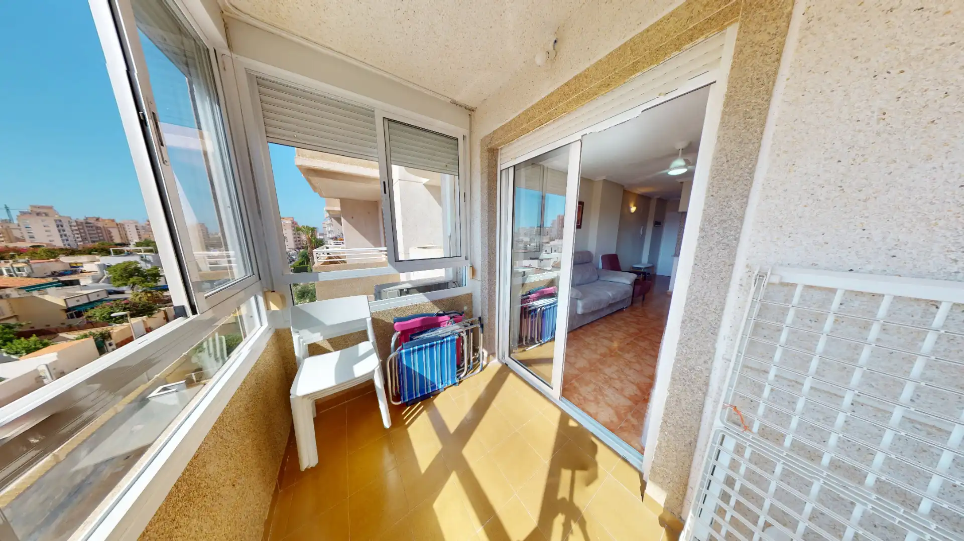 Balcony of Flat for sale in Torrevieja  with Air Conditioner, Terrace and Furnished