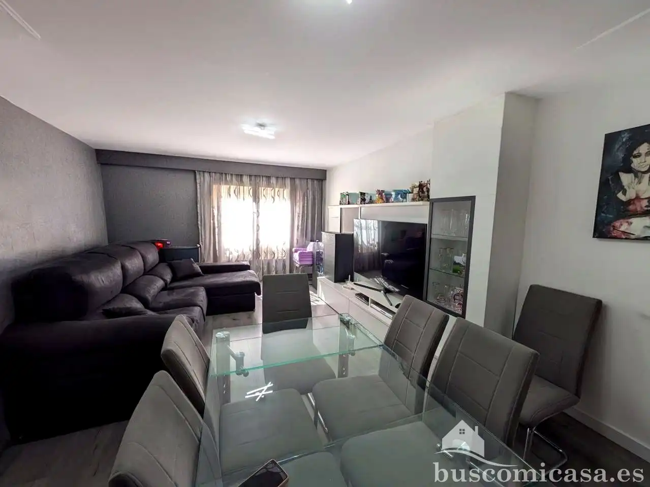 Living room of Flat for rent in Linares  with Air Conditioner, Terrace and Furnished