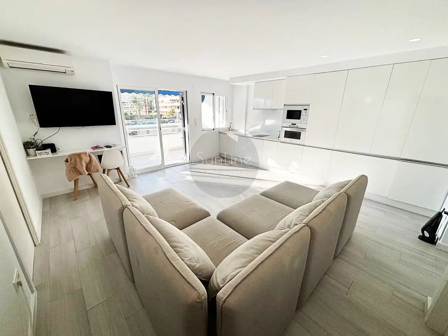 Sala de estar de Piso en venta en Cullera con Aire acondicionado, Amueblado y Balcón
