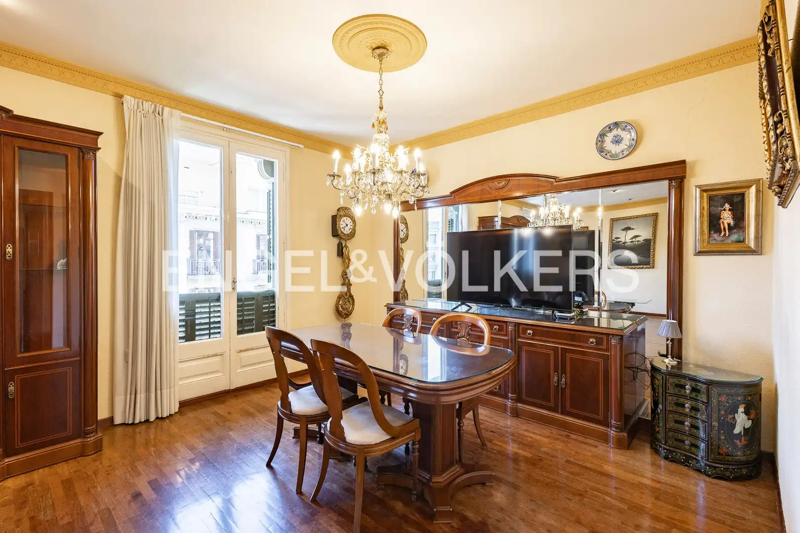 Dining room of Flat for sale in Barcelona  with Air Conditioner, Heating and Parquet flooring