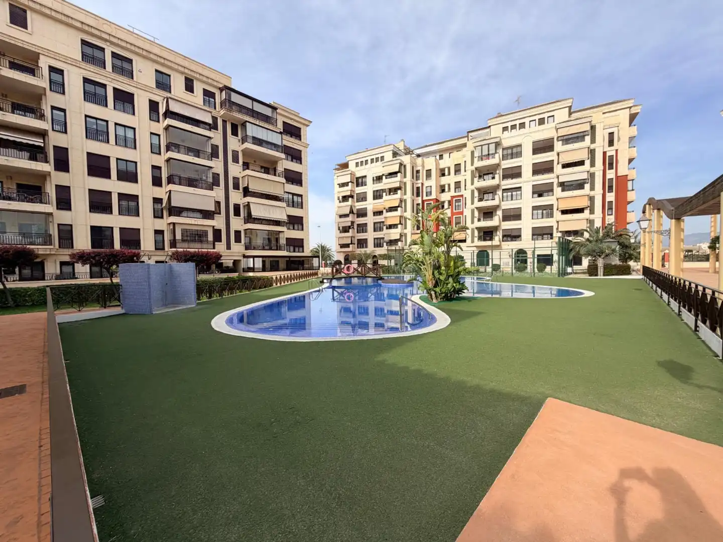 Swimming pool of Flat for sale in Elche / Elx  with Air Conditioner, Heating and Private garden