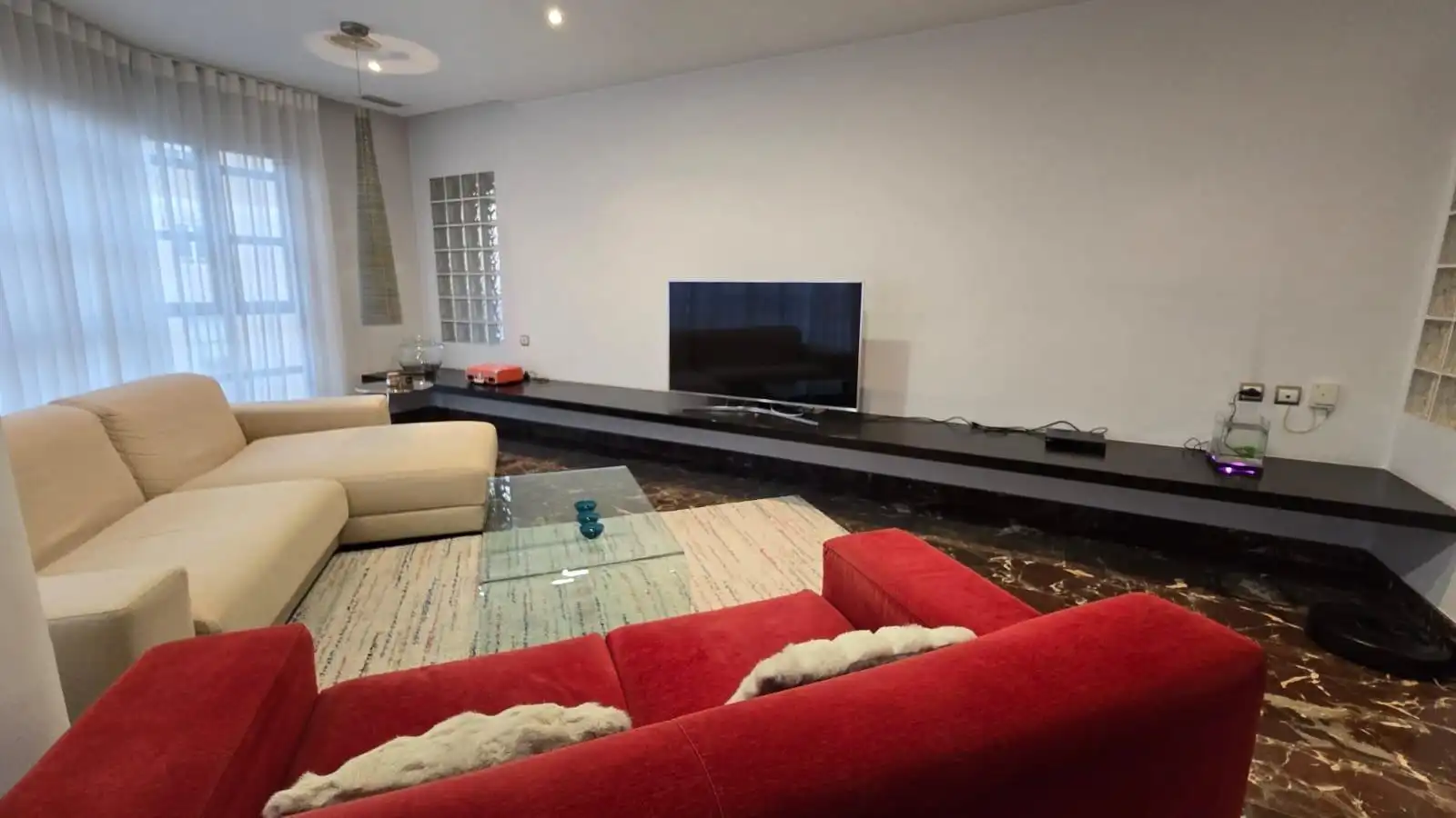 Living room of Flat for sale in Elche / Elx  with Air Conditioner, Terrace and Balcony