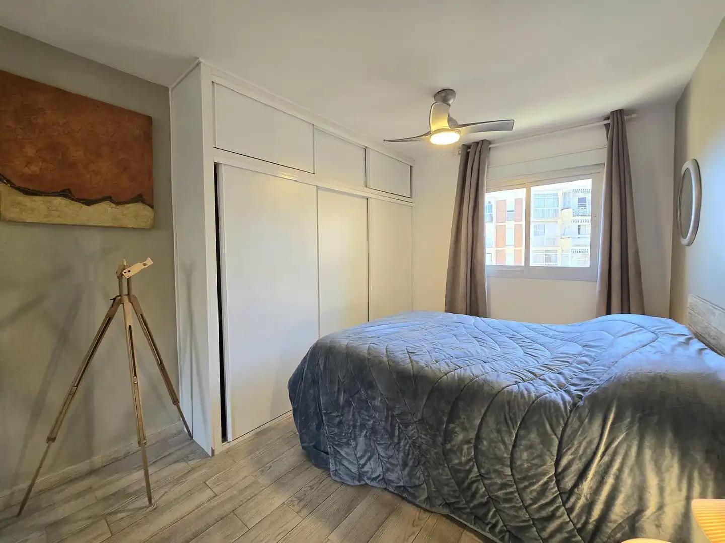 Schlafzimmer von Wohnung zum Verkauf in Benalmádena mit Privatgarten, Möbliert und Gemeinschaftspool