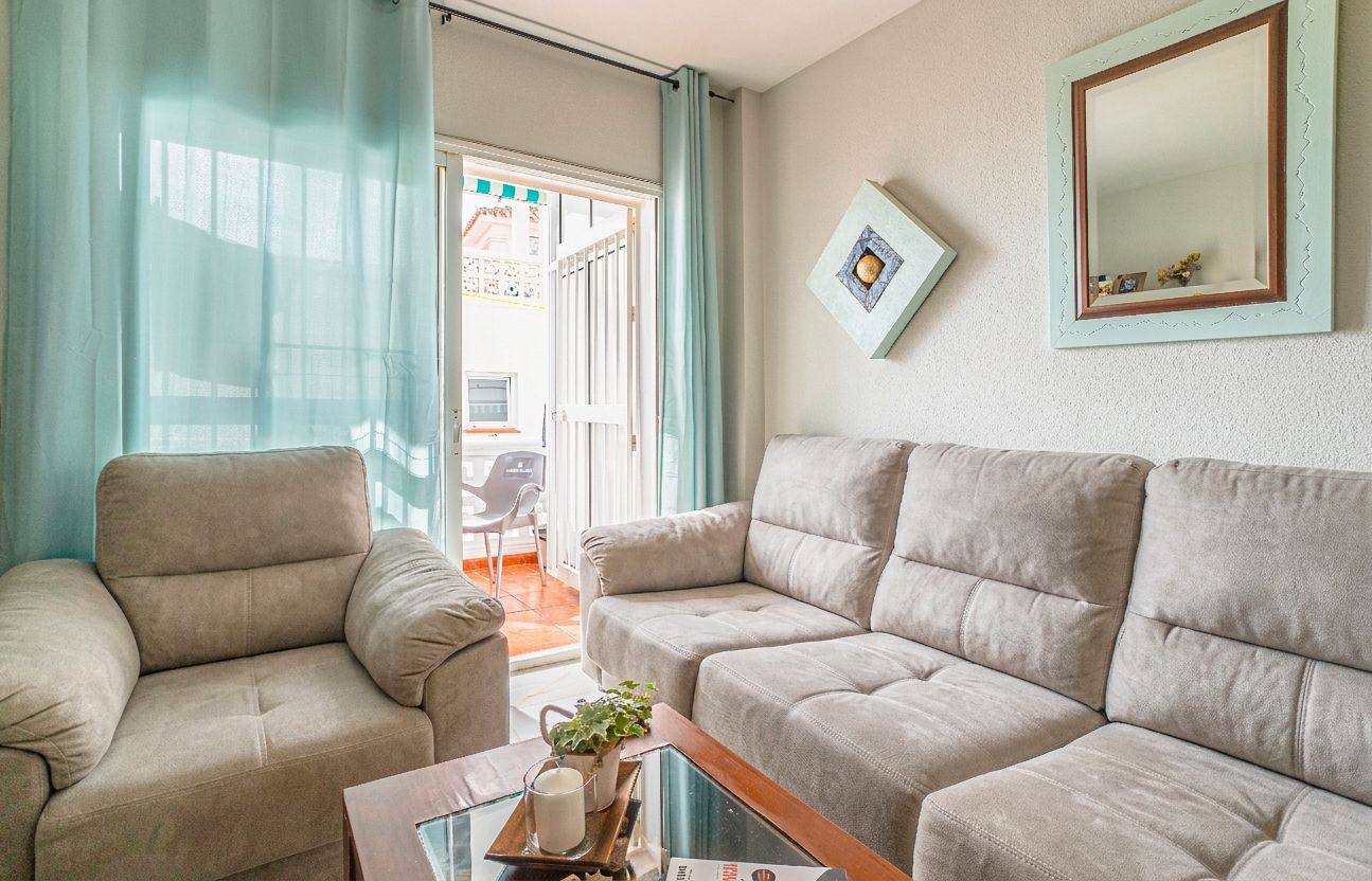 Living room of Flat for sale in Rincón de la Victoria  with Terrace, Storage room and Community pool
