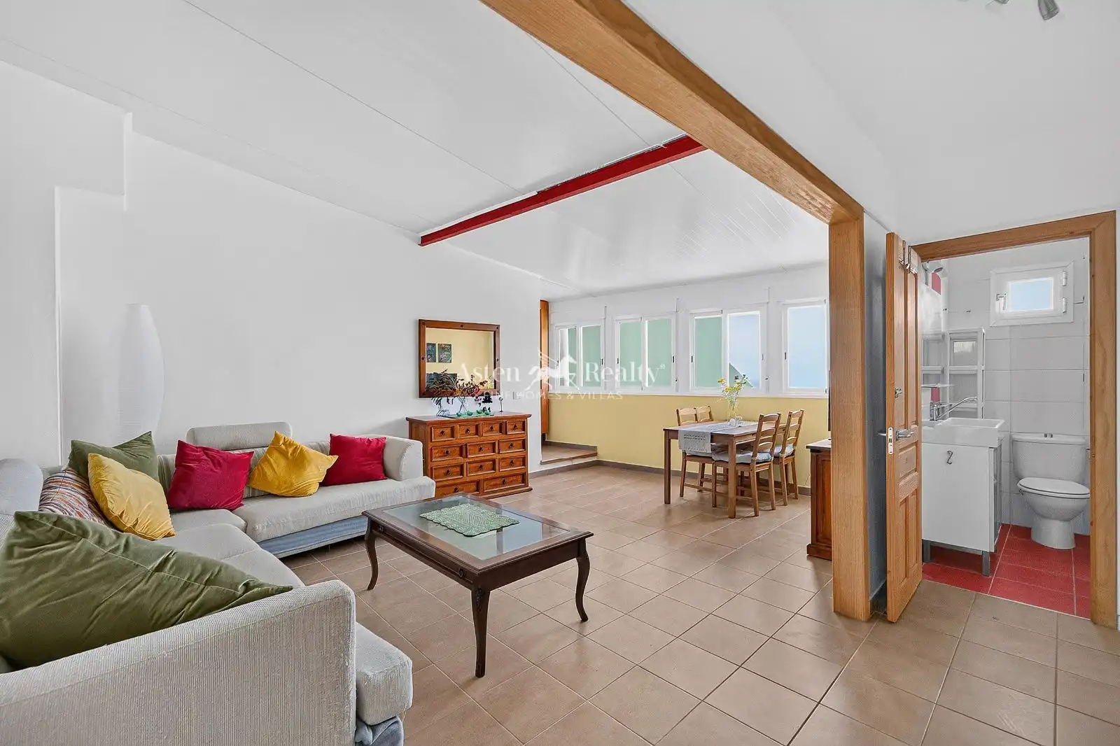 Sala de estar de Casa adosada en venta en La Orotava con Terraza y Amueblado